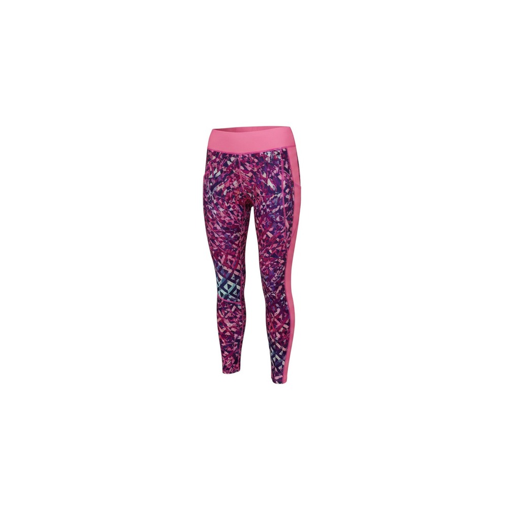 Avia Leggings Womens L Pink Purple Geometric Abstract Print Activewear Tights